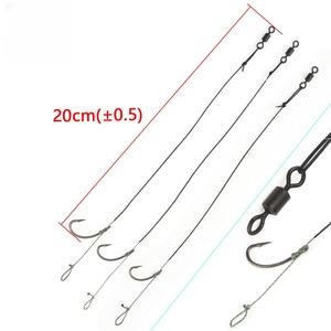 Pêche à la <span class=keywords><strong>carpe</strong></span> 20cm 4 #6 #8 # crochets à la <span class=keywords><strong>carpe</strong></span> Anti-enchevêtrement plate-forme Leader cheveux plates-formes enduit tresse ligne <span class=keywords><strong>carpe</strong></span> plates-formes - Product Image 4