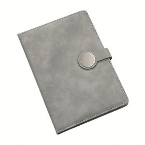 Carnet promotionnel A5 en cuir PU, reliure cousue, couverture rigide, journal d'affaires, boucle magnétique, pages épaisses multicolores, 100 feuilles - Product Image 3