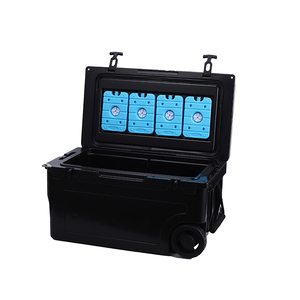 Nevera Portátil Térmica Rotomoldeada de Plástico con Impresión de Logotipo Personalizado, Capacidad de 55QT, Diseño Moderno para Almacenamiento de Alimentos en Campamentos al Aire Libre - Product Image 4