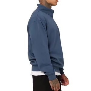Sweat-shirt à capuche personnalisé avec fermeture éclair, 500 g/m², lourd, broderie, sweat-shirts à capuche 1/4 zip, sweat-shirts pour hommes - Product Image 3