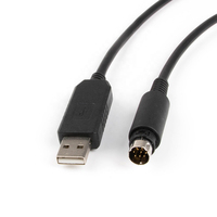 Cable Serial USB A Macho a Mini Din 8 Pines Macho RS232 RS485 de Alta Compatibilidad OEM/ODM con FTDI FT232RL para Depuración