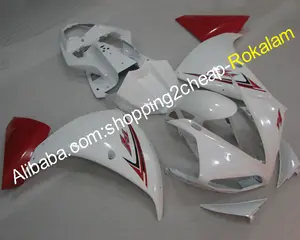 ชุดแฟริ่งมอเตอร์ไซค์สำหรับ Yamaha YZF YZF1000 R1 R1 2009,2010สีขาวแดง2011 09 10 11 Sport Bike Fairing