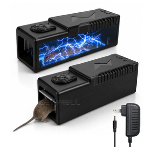 Piège à souris électrique, zapper à haute tension pour intérieur, cuisine, bureau, <span class=keywords><strong>garage</strong></span>, réutilisable, piège à souris humain, tueur de souris - Product Image 1