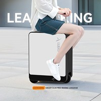Valise Trottinette Électrique LeavesKing 20 Pouces avec Roues Pivotantes pour Enfants et Adultes, en Matériau PC