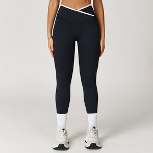 No te pierdas las mallas de entrenamiento para mujer mejor calificadas de 2025, mallas ajustadas en forma de V, levantamiento de glúteos, cintura alta para Yoga - Product Image 3