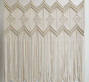 Oferta Especial: Tapiz Decorativo Moderno Hecho a Mano 100% Algodón, Cortina de Macramé para Puerta, Precio Económico, Vietnam - Product Image 6