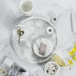 Marble Bathroom Five-piece Wash Set Combination Nordic Bathroom Vanity Tray Light Luxury Simple Bath Accessories Set