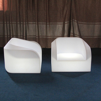 Table basse en acrylique illuminée à 16 couleurs changeantes, personnalisable par le fabricant, produits rotomoulés en vogue