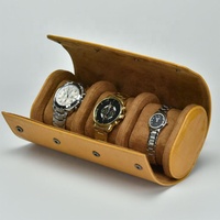 Dongguan rose magasin personnalisé liège Pu véritable étui de montre de voyage pochette crocodile véritable bracelet de montre en cuir véritable