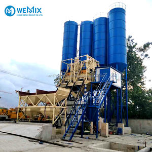 Planta de dosificación de hormigón HZS35 m3 remanufacturada de segunda mano Condición usada Máquina mezcladora de hormigón lista para mezclar pequeña de alta calidad - Product Image 1