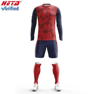 Uniforme de Fútbol Personalizado de Último Diseño y Alta Calidad, Conjunto de Camiseta de Fútbol de Manga Larga de Secado Rápido - Product Image 5