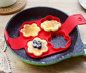 Oferta: Nuevo Molde de Silicona para Cocinar Huevos, <span class=keywords><strong>4</strong></span> Cavidades, Forma de Corazón, Estrella, Circular y Cuadrada, para Hacer Panqueques, Utensilio de Cocina - Product Image 3