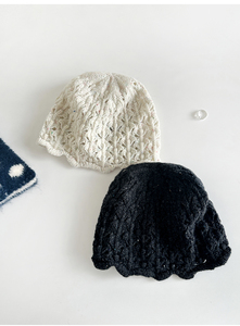 2025 nuevo gorro de ganchillo de lana 100% <span class=keywords><strong>para</strong></span> <span class=keywords><strong>mujer</strong></span>, diseño de encaje calado, gorro de calavera de punto de moda <span class=keywords><strong>para</strong></span> Otoño Invierno - Product Image 6