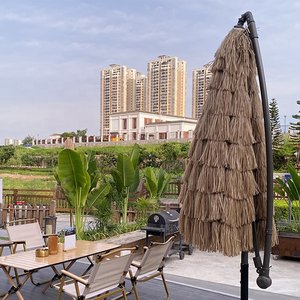 2025 support de poteau synthétique plage <span class=keywords><strong>palmier</strong></span> chaume, feuilles de feuille d'arbre de paille de riz 8K Vintage <span class=keywords><strong>Parasol</strong></span> Hawaii/ - Product Image 2