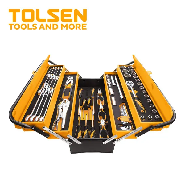 TOLSEN 85401 60pcs Mechanic Socket Wrench Box Household Tool Set