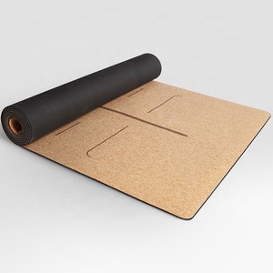 Equipo <span class=keywords><strong>de</strong></span> yoga para fitness, estera <span class=keywords><strong>de</strong></span> corcho <span class=keywords><strong>de</strong></span> goma natural, <span class=keywords><strong>material</strong></span> grueso, respetuoso con el medio ambiente, impermeable, con logotipo personalizado - Product Image 2