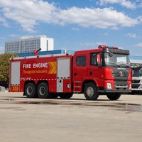 Nouveau camion de lutte contre les incendies Diesel SHACMAN avec réservoirs d'eau et de mousse, capacité de 8000-12000L, 351-450HP, émission Euro 2, hauteur de travail maximale de 70M
