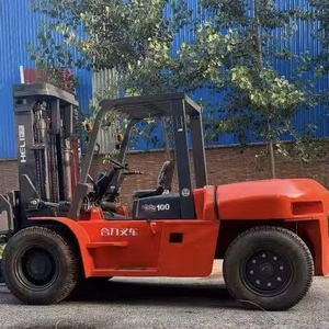 <b>Used</b> Heli TCM for Mitsubishi Diesel 10 Ton Counterbalance Forklift Truck 1500mm Fork Length Japanese Cummins Isuzu Engine - Product Image 1