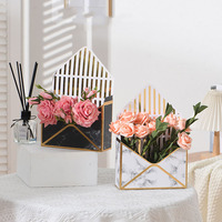Emballage de bouquet de fleurs portable Boîtes en papier cadeau Boîtes d'enveloppe de fleurs vides colorées Gaufrage pour arrangements floraux