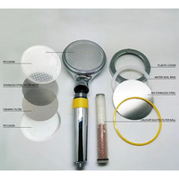 Corée du Japon Simple moderne Double filtre beauté pommeau de douche KDF filtre amovible ensemble de soins de la peau pour salle de bain douche à main robinet