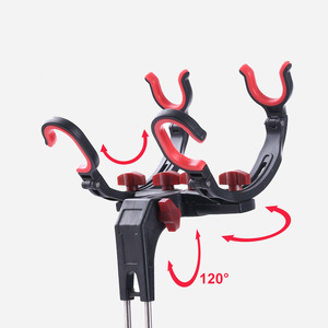 Soporte de caña de pescar Universal ajustable de doble cabeza de 360 grados, soporte plegable para caña de pescar de Lago marino, accesorios para caña de pescar - Product Image 5