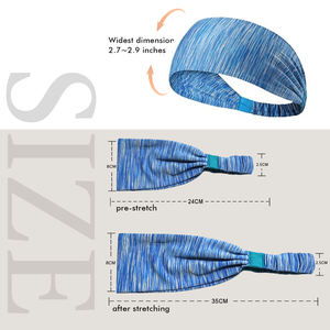 <span class=keywords><strong>KSPORT</strong></span> Bandeaux de sport élastiques et respirants K-K01 pour yoga athlétique-Bandana adulte en polyester 100% - Product Image 4