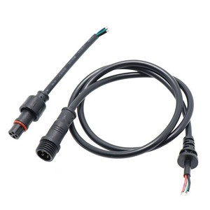 Câble connecteur étanche M12 2 3 4 5 broches mâle/femelle pour éclairage LED extérieur - Product Image 1