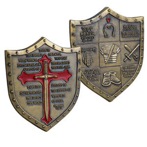 Moneda de Metal Personalizada con la Imagen de Hombre de <span class=keywords><strong>Dios</strong></span>, en Forma de Escudo, con Relieve 3D, Regalo Cristiano para Fiestas, Decoración para el Hogar - Product Image 6