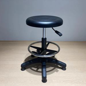 Silla de Trabajo Pragmática de Cuero PU, Taburetes Redondos Giratorios Estéticos para Oficina, Taller, Consultorio Dental, Salón de Diseño, Salón de Masajes, Bar, Laboratorio, Escuela - Product Image 2