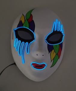 Nuevo estilo LED para hombres y mujeres, fiesta para adultos, disco en forma de V, hombre lobo, matando a la cara de fantasma, utilería divertida, payaso, máscara brillante de dos colores - Product Image 6