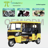 Tuk Tuk Électrique IMP 2026, Véhicule à Trois Roues pour Passagers, Rickshaw Électrique pour le Transport Urbain et les Services de Taxi