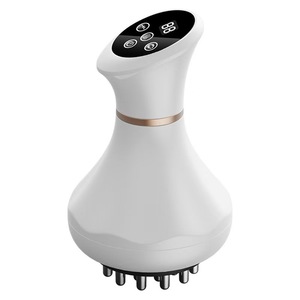 AUX Electric Meridian Brush Massager 21 Pins <b>Red</b> <b>Light</b> Heat <b>Therapy</b> Rechargeable Full Body Shoulder Neck Massage Tool - Product Image 4