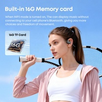 Casque sans fil à conduction osseuse OEM personnalisé, IP65, pour la course, avec tour de cou, écouteurs Bluetooth