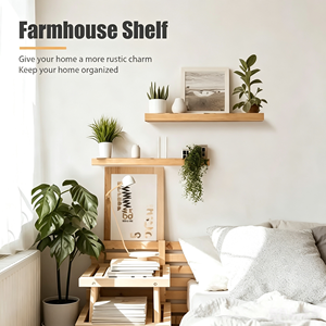 <span class=keywords><strong>Étagère</strong></span> <span class=keywords><strong>murale</strong></span> <span class=keywords><strong>invisible</strong></span> en bois massif, style minimaliste moderne, résistante <span class=keywords><strong>à</strong></span> l'eau, pour bureau, salon, cuisine, salle de bain - Product Image 3
