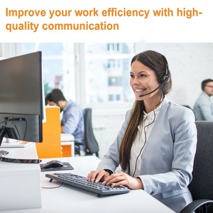 Binaural Call Center Phone <strong>Headset</strong> with Microphone <strong>Noise</strong> <strong>Cancelling</strong> - Product Image 3