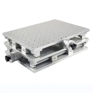 HUNST 2 Axis Moving Table Portable Cabinet Case XY Table for Laser Marking Engraving Machine 300X220mm/210X150mm/300x300mm