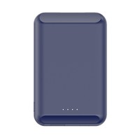 Chargeur sans fil magnétique 20W à charge rapide, batterie externe compacte portable en plastique carré de 5000mAh avec Type C et logo personnalisé