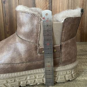 Botas de Invierno y Otoño Unisex de Media Pantorrilla de Alta Calidad, Botas de Trabajo Elegantes y Seguras con Cordones y Suela Gruesa - Product Image 2