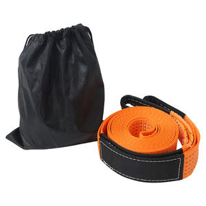 High Strength Orange Color Car Trailer <strong>Towing</strong> Rope 5 Meters 6 Tons <strong>Towing</strong> <strong>Strap</strong> with Shackle - Product Image 1