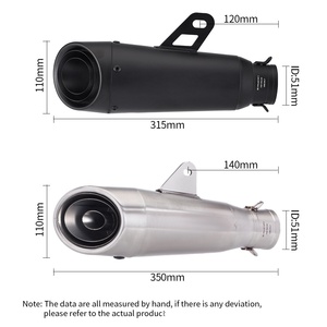Système d'échappement modifié pour moto : <span class=keywords><strong>Ninja</strong></span> 400 R3, CBR650R, tuyau d'échappement <span class=keywords><strong>SC</strong></span> - Section arrière universelle - Product Image 2