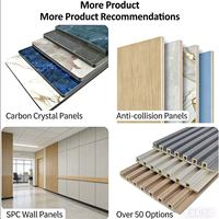 Paneles de PVC Modernos de Alto Brillo con Efecto Mármol, Resistentes al Fuego, Impermeables, Insonorizantes, Paneles de Pared Interiores Impresos en 3D para Comercios y Entretenimiento