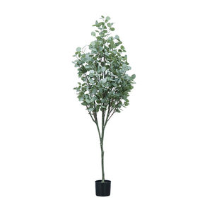 Arbre <span class=keywords><strong>d</strong></span>'eucalyptus artificiel, feuillage <span class=keywords><strong>argent</strong></span>é, plante artificielle en pot, <span class=keywords><strong>d</strong></span>écoration nordique sur pied pour salon, bureau, intérieur - Product Image 6
