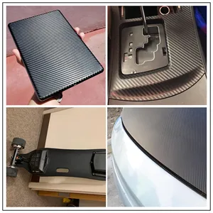 2D 3D 4D 5D 6D Film d'emballage en vinyle brillant en fibre de <span class=keywords><strong>carbone</strong></span> Écran solaire imperméable à l'air pour voiture moto ordinateur portable Couverture de téléphone DIY - Product Image 4