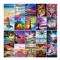 Fabricant Authentique, Vente en Gros, Peinture Diamant 5D Personnalisée, Art Mural, Décoration Intérieure, Peintures de Paysages, Kits de Peinture Diamant DIY