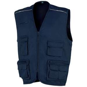 100% Cotton Multi-Pocket Vest Reversible Formal/Casual Woven/<b>Knitted</b> Canvas for Spring/Summer Season T/XL <b>Waistcoats</b> Outer Wear - Product Image 1