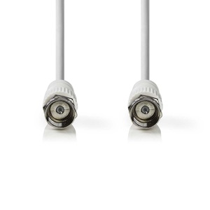 Cable coaxial de antena y satélite con conector F macho a F macho de 2 m para transmisión de señal de TV - Product Image 2