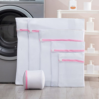 Sac de lavage en coton durable anti-déformation pour soutien-gorge, filet en maille 60x60cm pour sous-vêtements et vêtements délicats en machine à laver