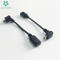 90-Grad-Winkel USB Micro B 5P-Verlängerungsdatenkabel-Verlängerung kabel L-Micro Macho B USB 2.0-Buchse-Stecker