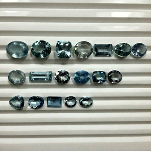 Piedras Preciosas Sueltas de Aguamarina Natural, Corte Ovalado, Rectángulo Azul, para Joyería - Product Image 1