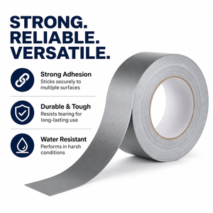 <span class=keywords><strong>Nastro</strong></span> <span class=keywords><strong>Adesivo</strong></span> Rinforzato con Tessuto, Lunghezza 50m, <span class=keywords><strong>Adesivo</strong></span> Acrilico <span class=keywords><strong>Extra</strong></span> <span class=keywords><strong>Forte</strong></span>, Impermeabilizzante, Sigillante per Perdite, Monofacciale per Tappeti - Product Image 5